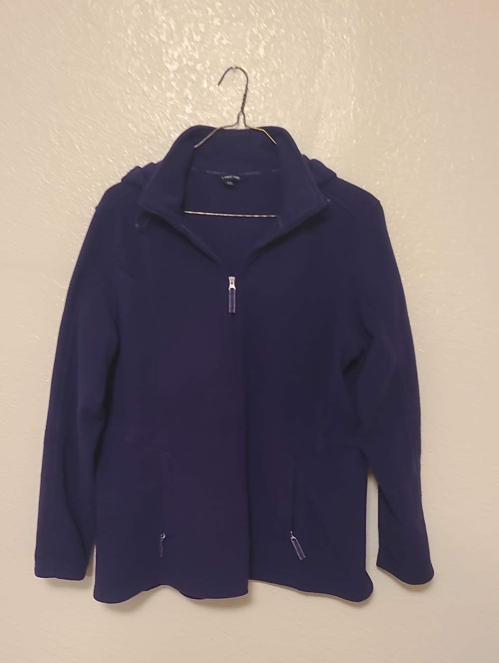 Women’s Purple Zip-Front Fleece Jacket